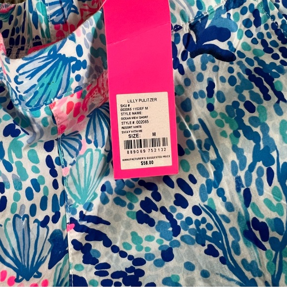 {Lilly Pulitzer} NWT Ocean View Shorts in Sway This Way - Picture 5 of 14